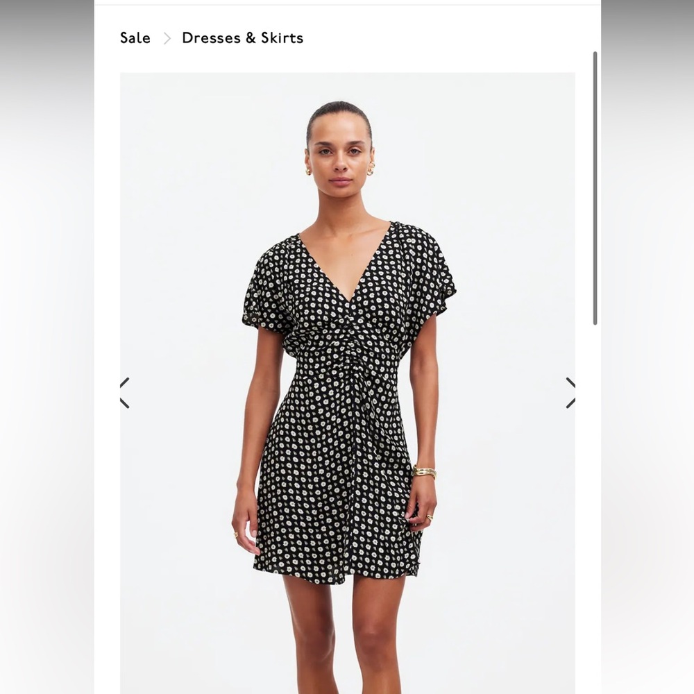 Madewell Ruched mini dress in floral - 00